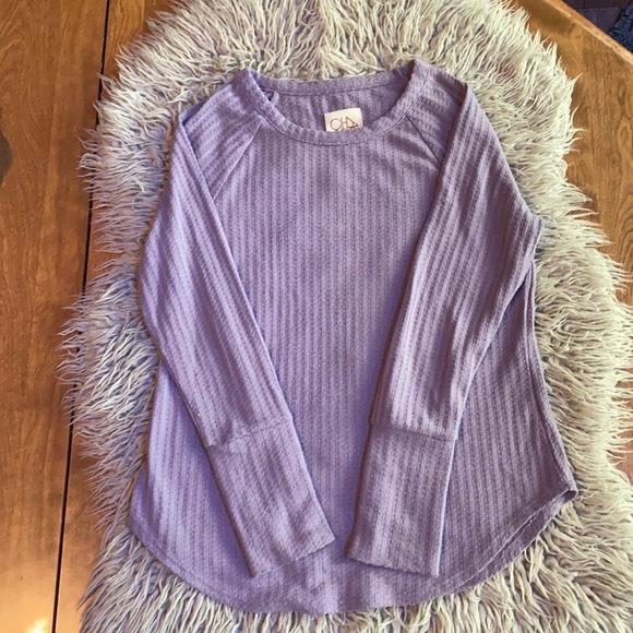 $111 CHASER Bundle Waffle Knit L/S Button Cuffs Size S Lavender, Stone, Black - Picture 2 of 8